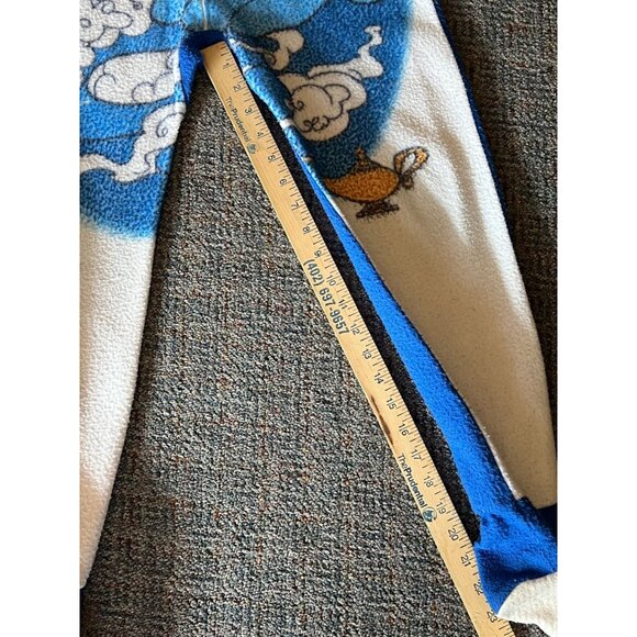 Disney Aladdin 1992 Fleece Pajamas Sleeper Suit Blue Kids 12 Footsie Genie Read* - Picture 9 of 13
